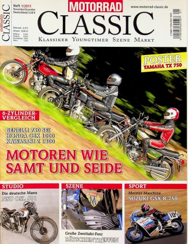 Deckblatt Motorrad Classic (01/2011)
